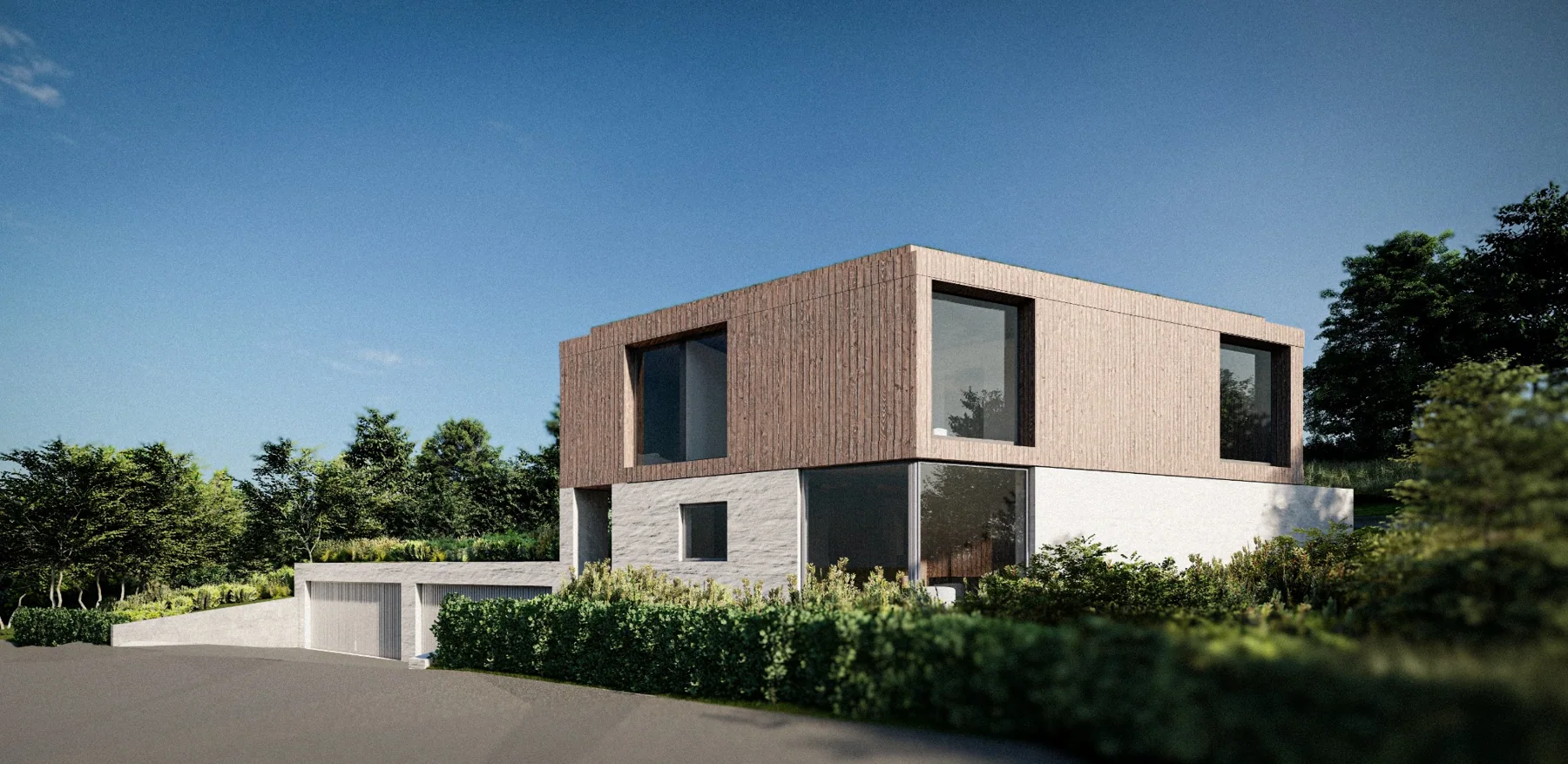 Early street study · Residential frontage